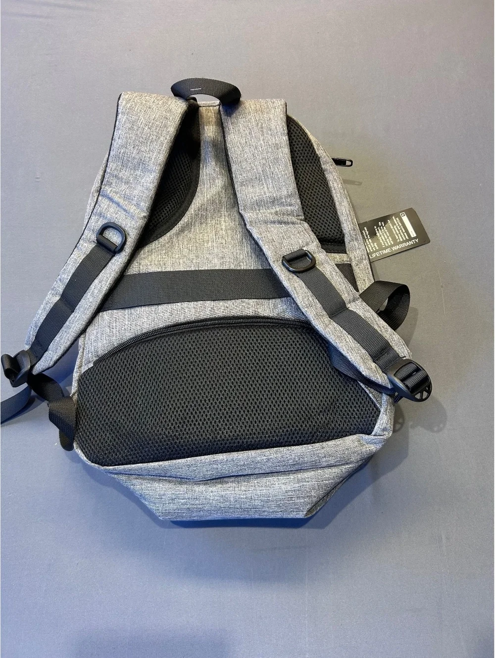 Gray heather backpack